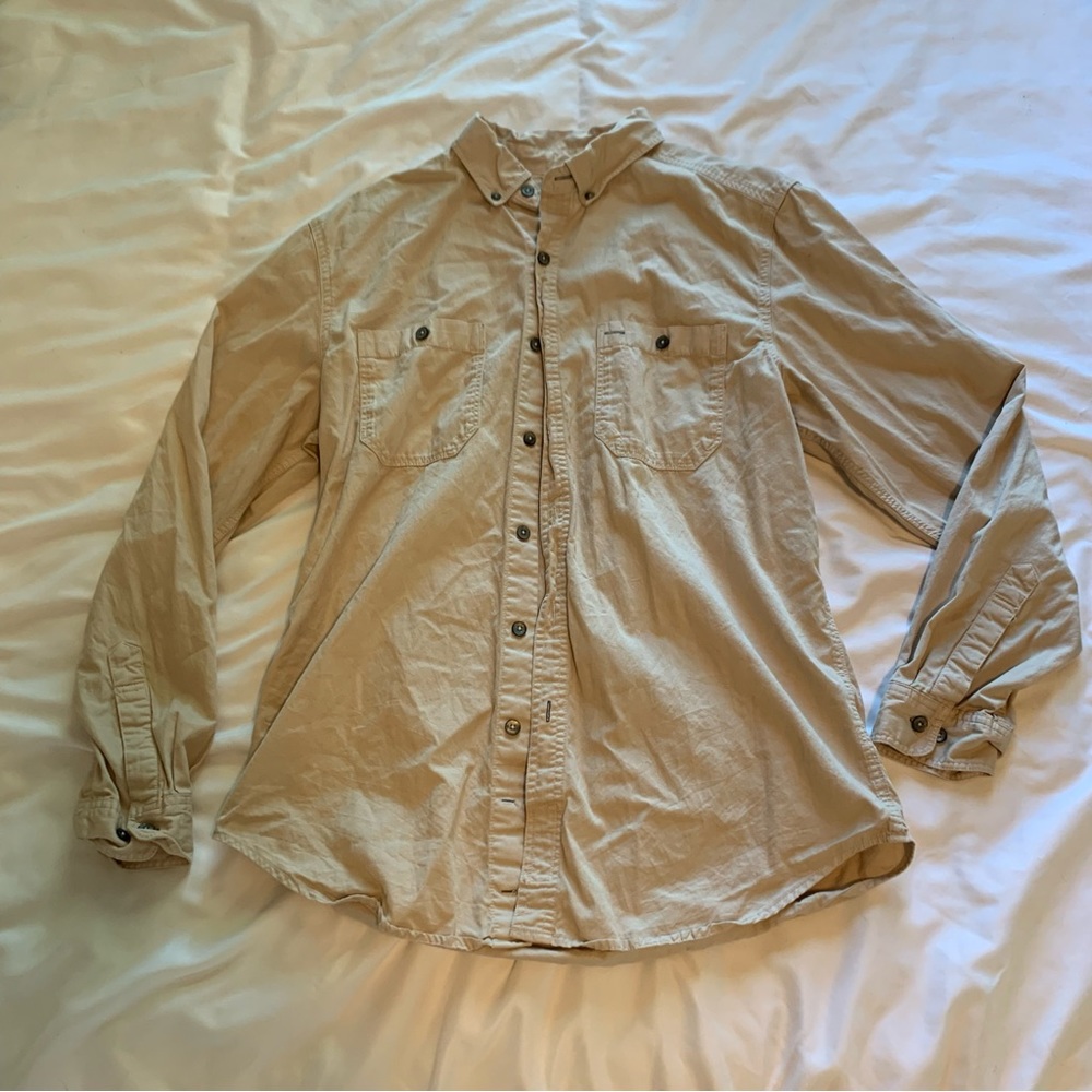 Tan Button Up